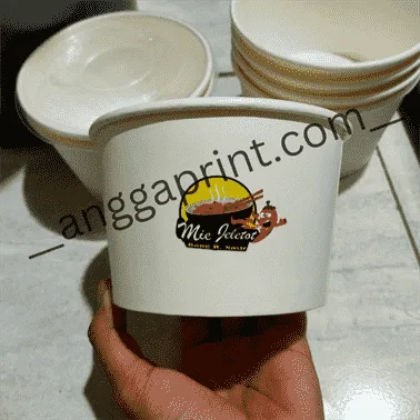 Custom Paper Bowl Printing Service, Food Grade and Heat-Safe (2)