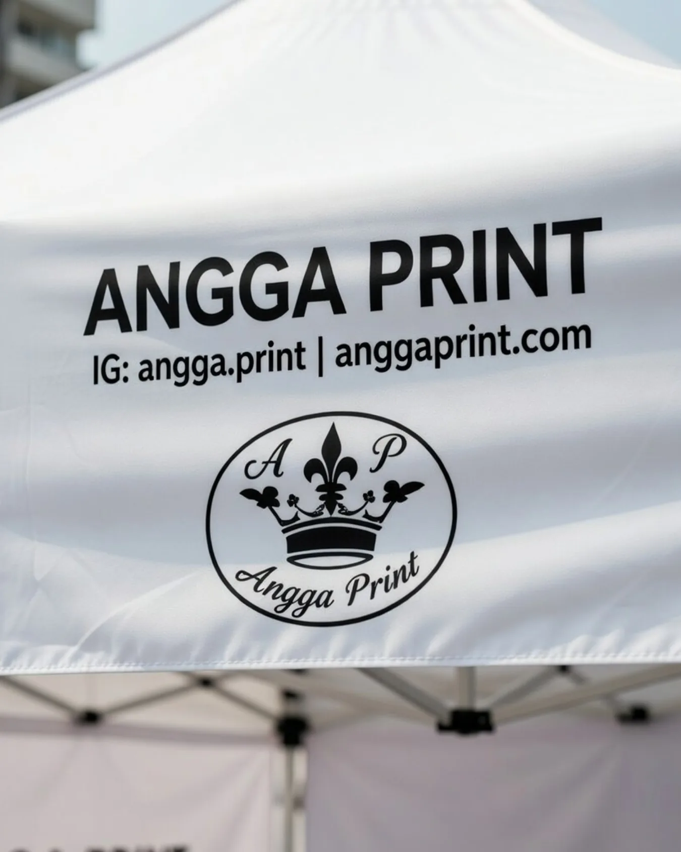 Sablon Tenda Custom, Tahan Cuaca, Branding Tajam, Siap Pakai (9)