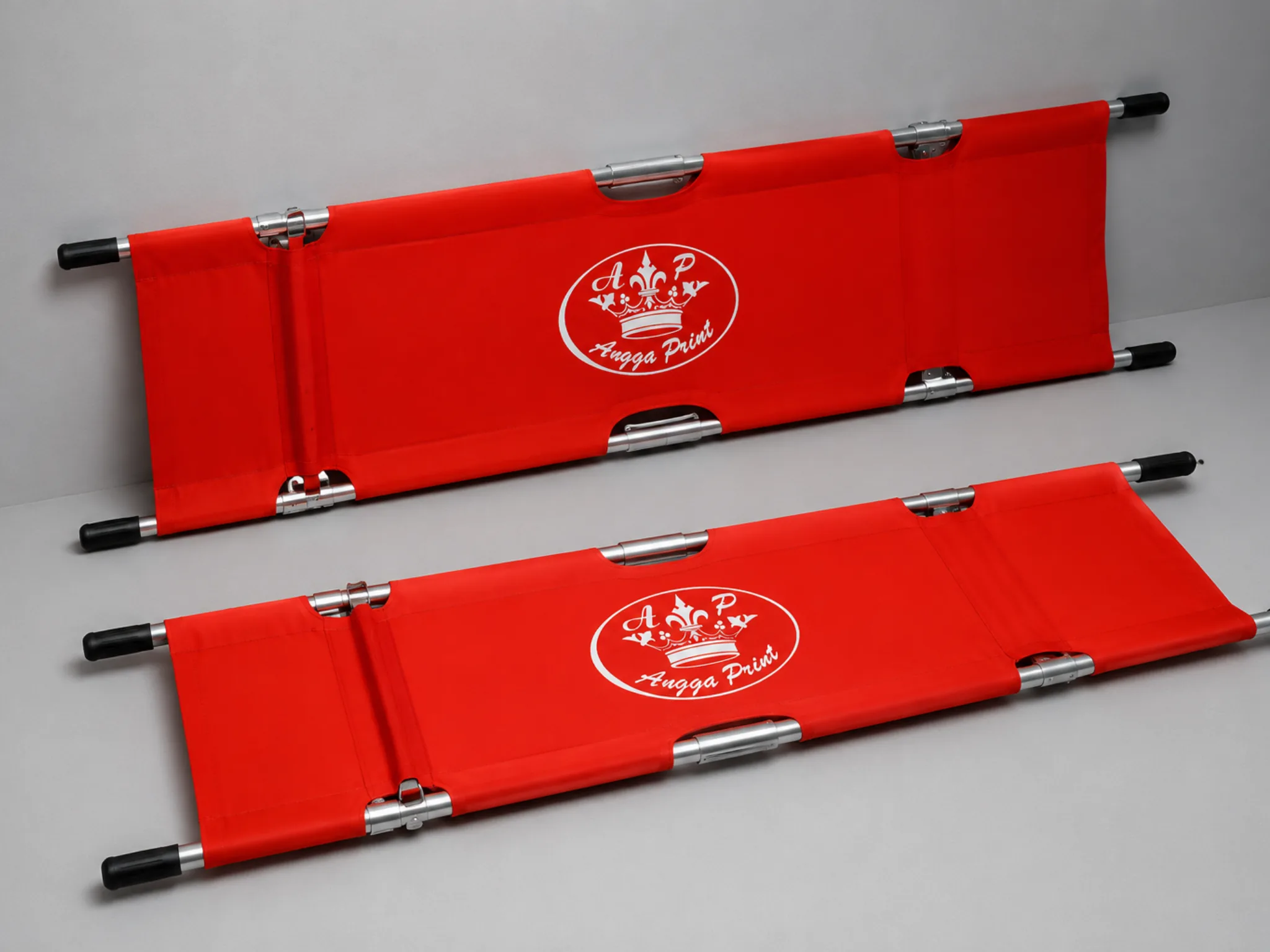 Sablon Tandu Custom, Tahan Disinfeksi, Visibilitas Tinggi, untuk Medis & SAR