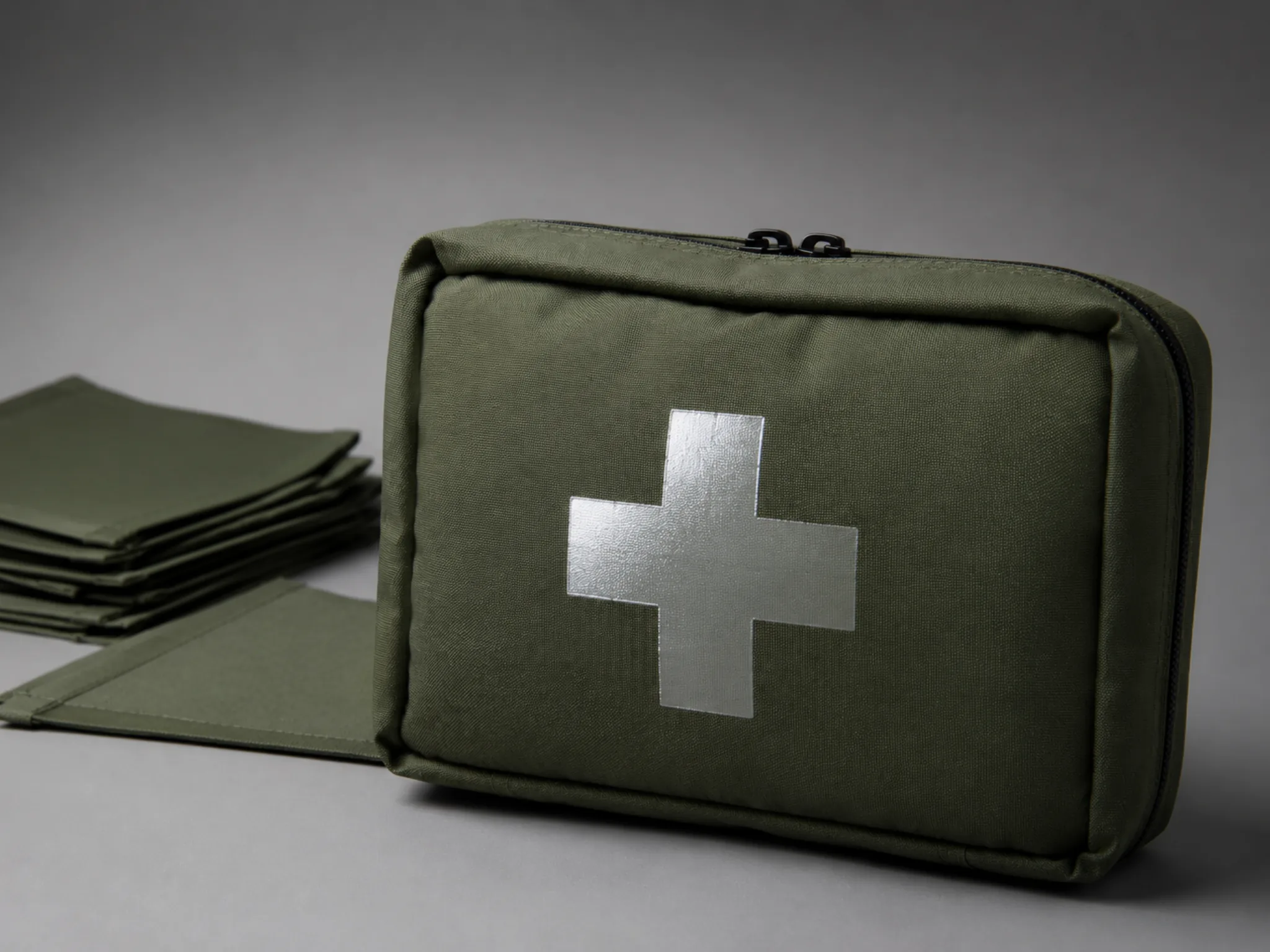 Sablon Tas P3K Tentara Custom, Tactical Medic Bag, MOLLE-Ready, Identitas Unit Jelas